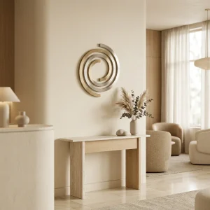 Brushed Metal Wall Logo